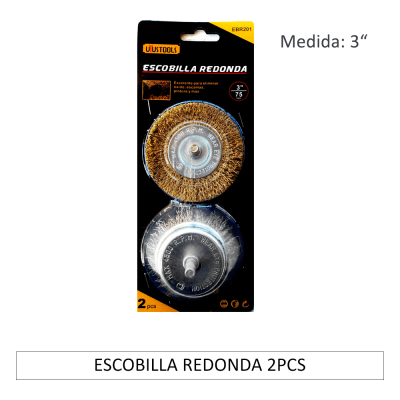 ESCOBILLA REDONDA 2PCS