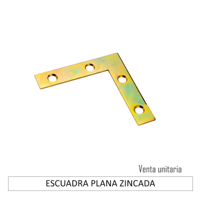ESCUADRA PLANA ZINCADA