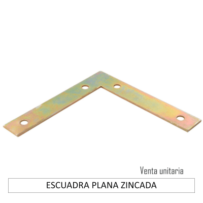 ESCUADRA PLANA ZINCADA