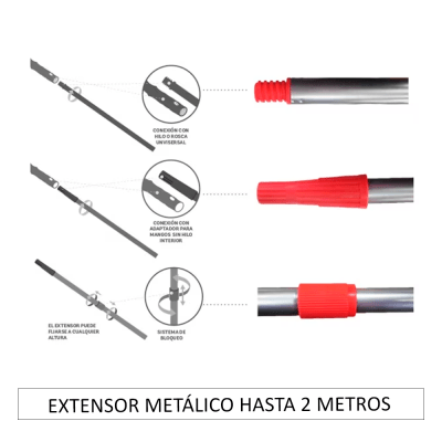 EXTENSOR METÁLICO HASTA 2 METROS