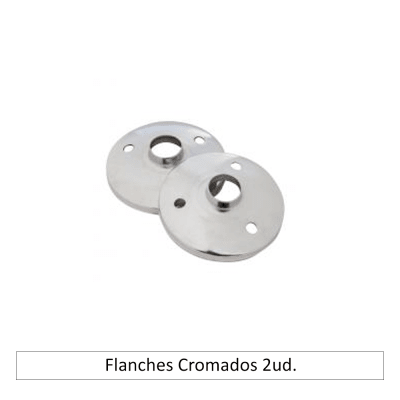 Flanches Cromados 2ud.