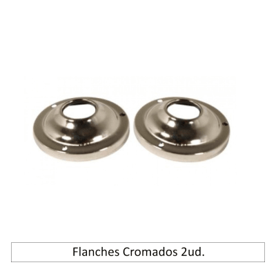 Flanches Cromados 2ud.