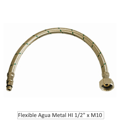 FLEXIBLE AGUA METÁLICO HI 1/2