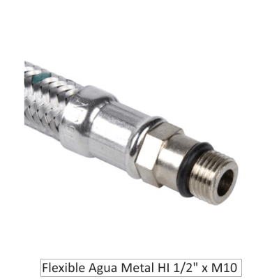 FLEXIBLE AGUA METÁLICO HI 1/2