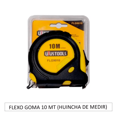 FLEXO GOMA 10 mt  (huincha de medir)
