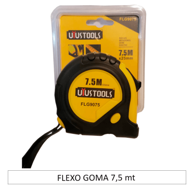 FLEXO GOMA 7,5 mt  (huincha de medir)