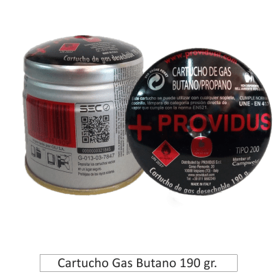 Cartucho Gas Butano 190 gr