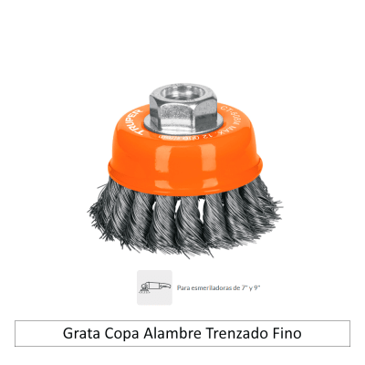 Grata Copa Alambre Trenzado Fino