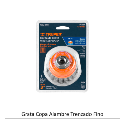 Grata Copa Alambre Trenzado Fino