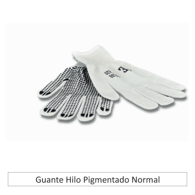 Guante Hilo Pigmentado Normal