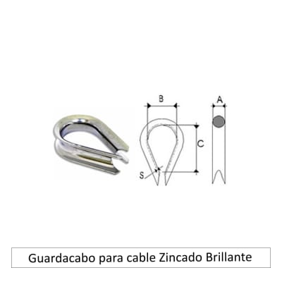 Guardacabo para cables de acero