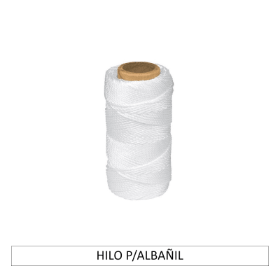 Hilo albañil blanco 65mt