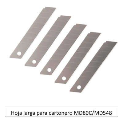 Hoja larga para cartonero MD80C/MD548