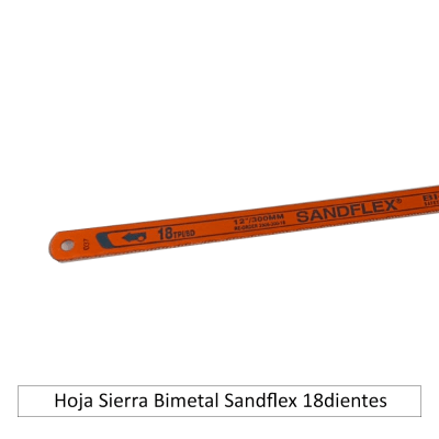 Hoja Sierra Bimetal Sandflex 18dientes