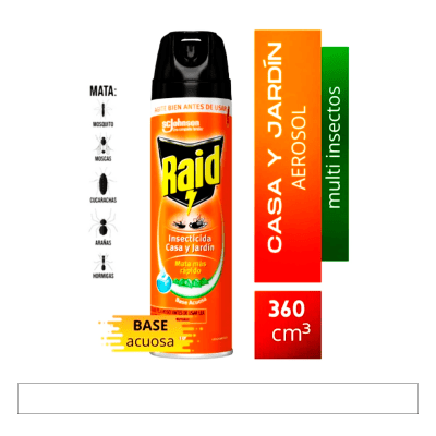 Insecticida Casa Jardin Raid 360 cc