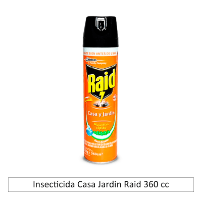 Insecticida Casa Jardin Raid 360 cc