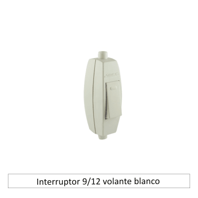 Interruptor 9/12 volante Blanco