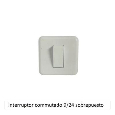 Interruptor commutado 9/24 sobrepuesto