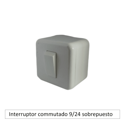 Interruptor commutado 9/24 sobrepuesto