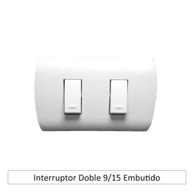 Interruptor Doble 9/15 Embutido