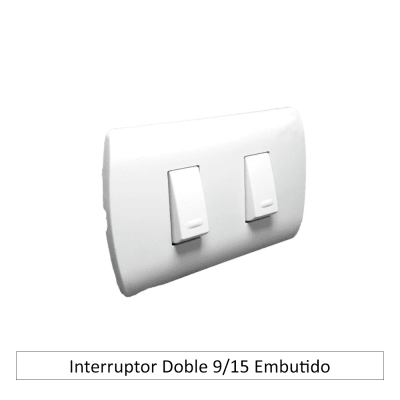 Interruptor Doble 9/15 Embutido