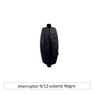 Interruptor 9/12 volante Negro