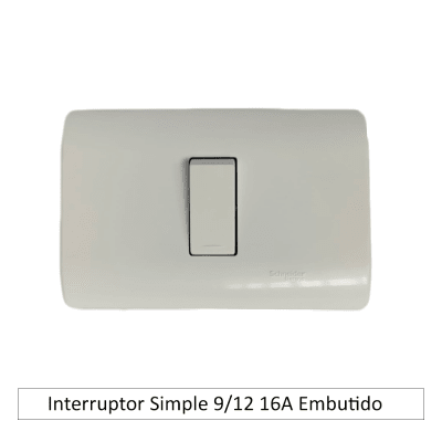Interruptor Simple 9/12 16A Embutido