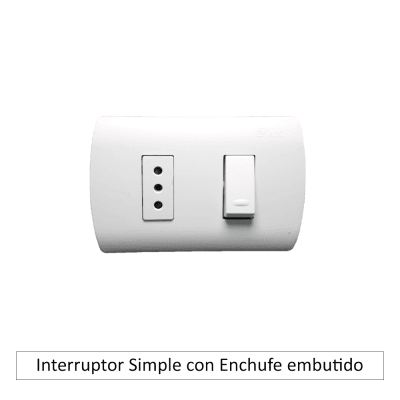 Interruptor Simple con Enchufe