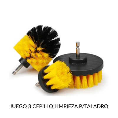 Juego de 3 cepillos de limpieza