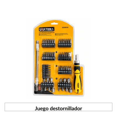 Juego destornillador