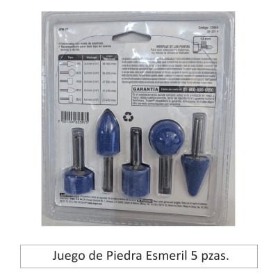 Juego de piedra esmeril 5 pzas.