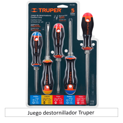 Juego destornillador Truper