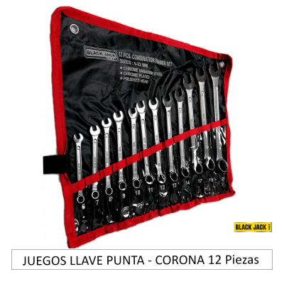 JUEGOS LLAVE PUNTA - CORONA 12 Piezas