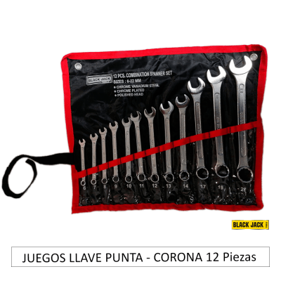 JUEGOS LLAVE PUNTA - CORONA 12 Piezas