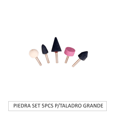 PIEDRA SET 5PCS P/TALADRO GRANDE
