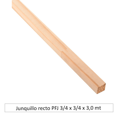 Junquillo recto PFJ 3/4 x 3/4 x 3,0