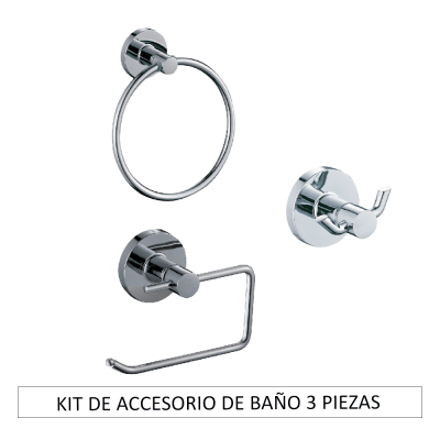 Kit de Accesorio de Baño 3 piezas