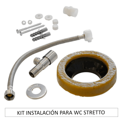 KIT INSTALACIÓN PARA WC STRETTO