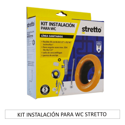 KIT INSTALACIÓN PARA WC STRETTO
