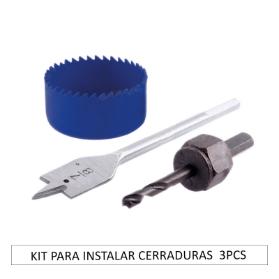 KIT PARA INSTALAR CERRADURAS  3PCS