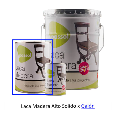 Laca Madera Alto Solido Galon