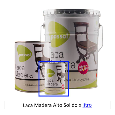 Laca Madera Alto Solido 1/4 Galon (litro)
