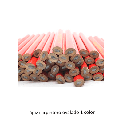 Lápiz carpintero ovalado 1 color