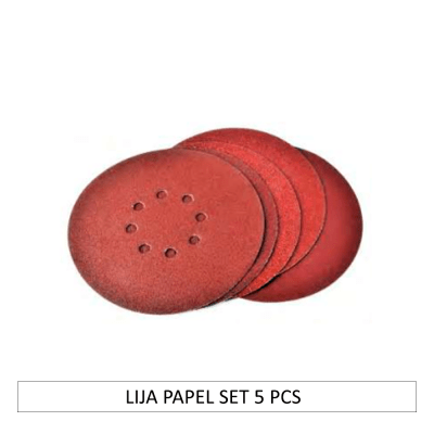 LIJA PAPEL SET 5 PCS