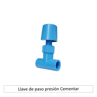 Llave de paso presión Cementar