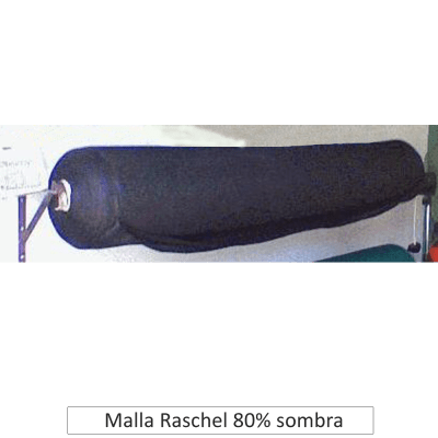 Malla Raschel 4mt 80% sombra