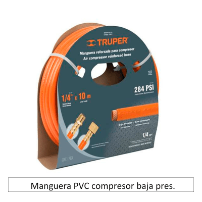 Manguera PVC compresor baja pres.