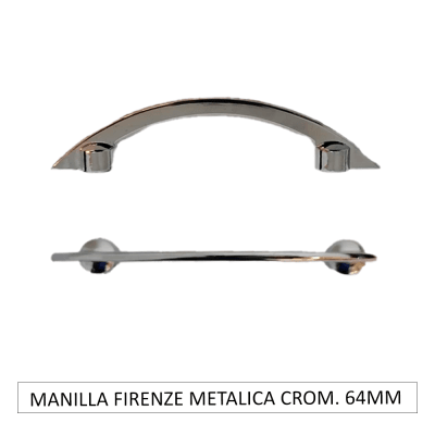 Manilla Firenze Metálica Cromada