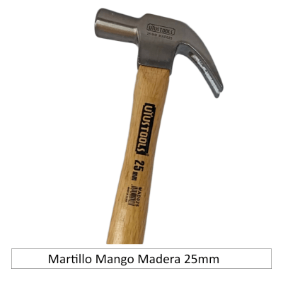 Martillo Mango Madera 25mm
