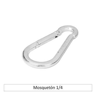 Mosquetón 1/4